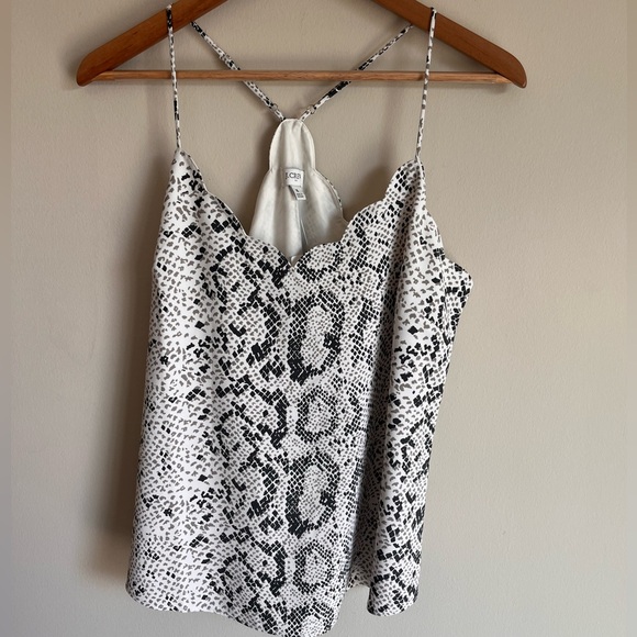 J. Crew Factory NWT Snakeskin Scalloped Cami Top Size 8 - Picture 2 of 12